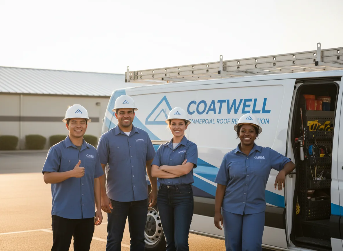 Commercial roof coating company in Rock Stream, NY